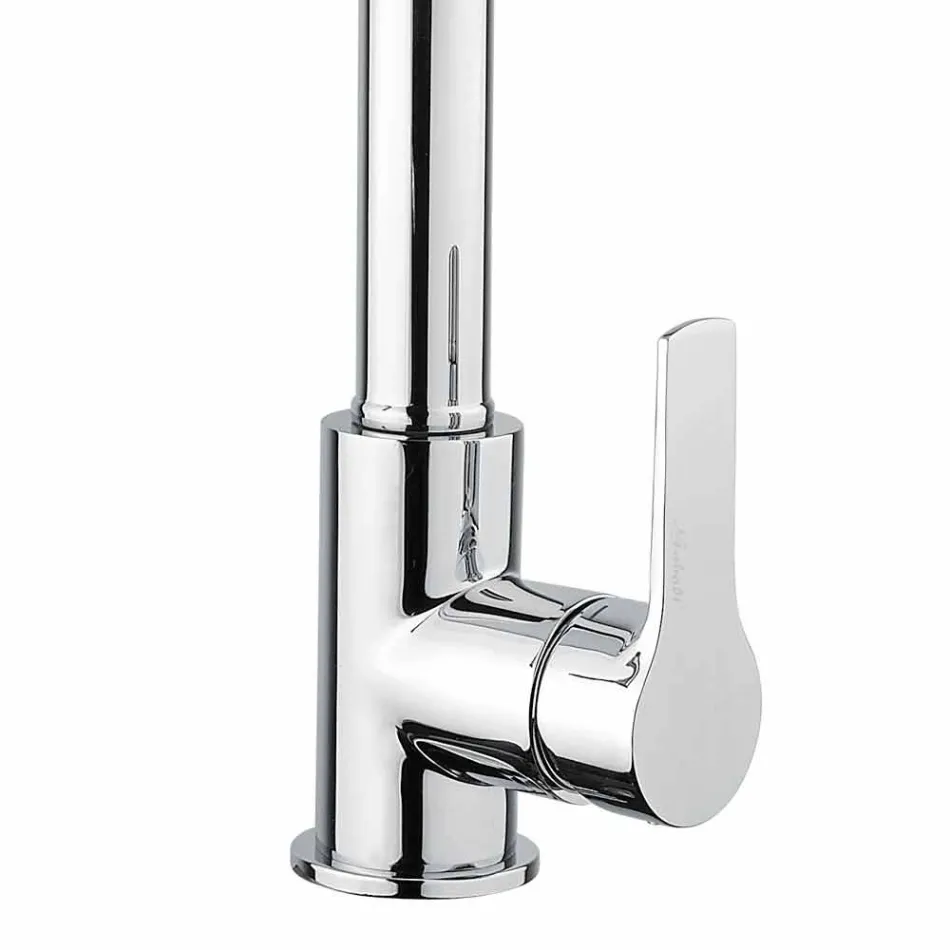 Regulowana bateria umywalkowa z mosiężną sprężyną Made in Italy - Cardio Viadurini