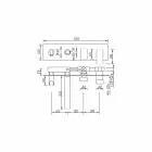 Nowoczesna bateria wannowa do zabudowy z mosiądzu Made in Italy - Sika Viadurini