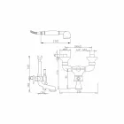 Mosiężna bateria wannowa zewnętrzna Made in Italy - Neno Viadurini