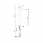 Rozszerzona mosiężna bateria umywalkowa bez spustu Made in Italy - Ermia Viadurini