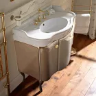 Szafka z dwojgiem drzwi i błyszczącym lakierowanym koszem Made in Italy - Candy Viadurini