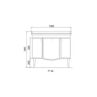 Szafka z dwojgiem drzwi i błyszczącym lakierowanym koszem Made in Italy - Candy Viadurini