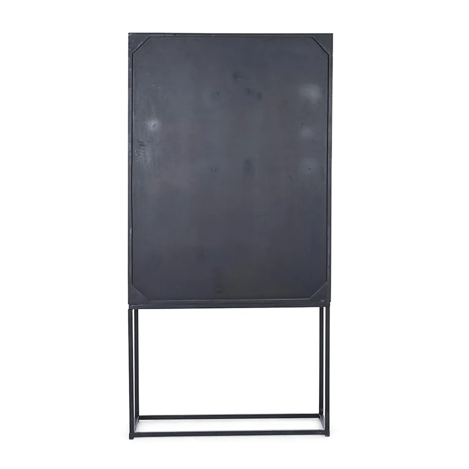 Etniczna Mozaika Szafka 4 Drzwi 6 Szuflady z Drewna Mango - Vanitoso Viadurini