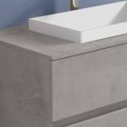 Szafka łazienkowa z wbudowaną umywalką, nowoczesny design podwieszany - Casimira Viadurini