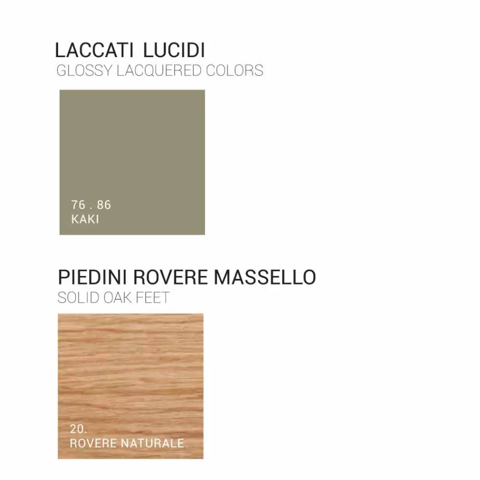 Szafka łazienkowa z umywalką z lakierowanego drewna 120x85x46cm Amber, wyprodukowana we Włoszech Viadurini