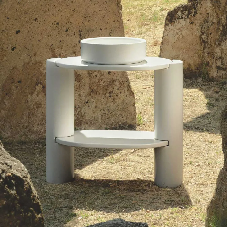 Ceramiczna szafka łazienkowa w różnych kolorach Made in Italy - Girl Viadurini