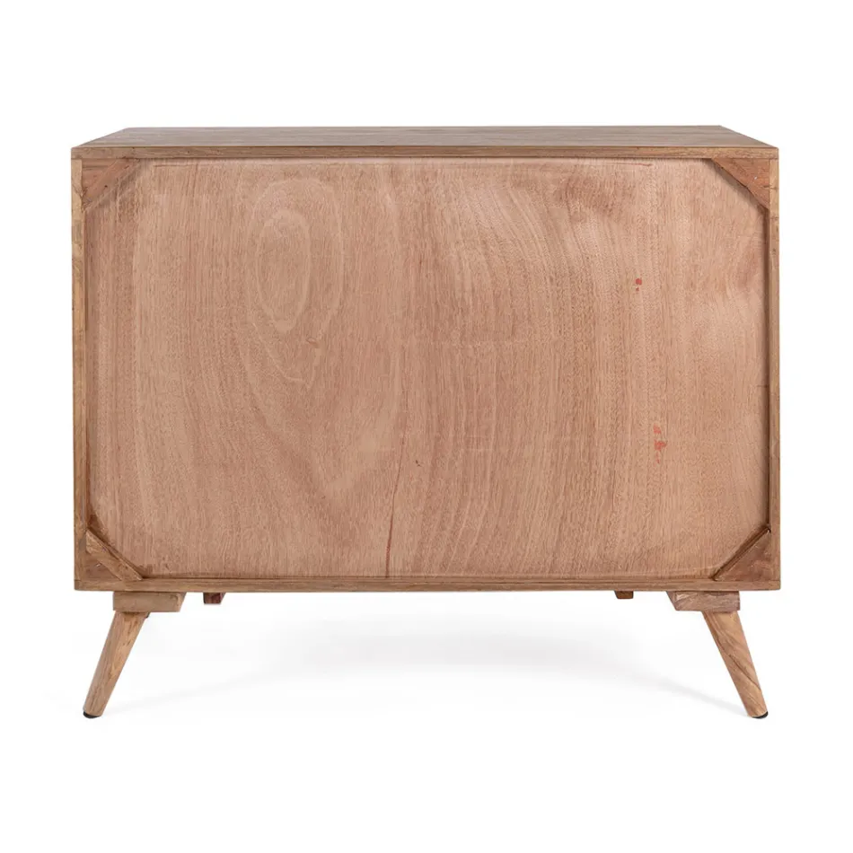 Drewniana Komoda Sheesham Design 3 Szuflady Homemotion - Fregene Viadurini