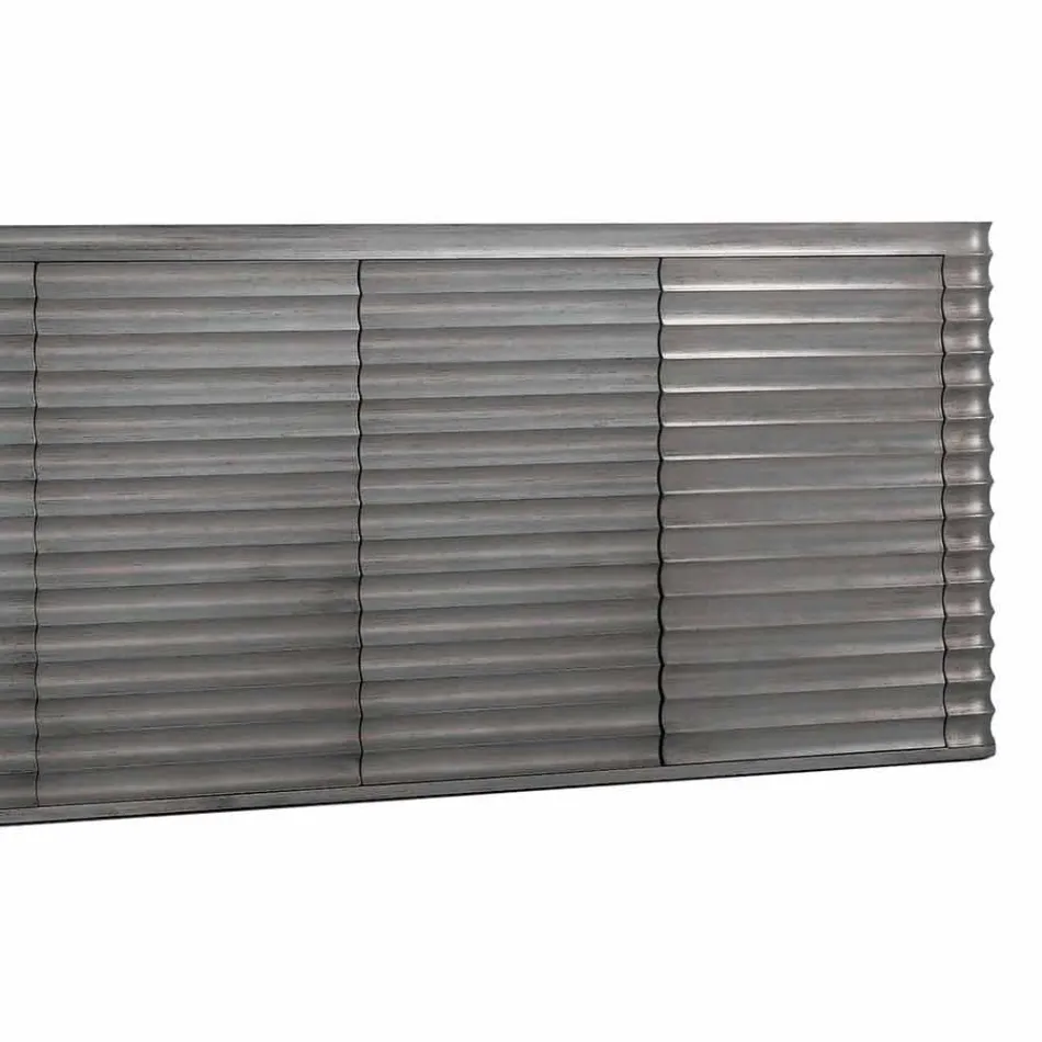 Szafka z 4 drzwiami z formowanego drewna, L230xP49 cm, Dana Viadurini