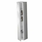 Meble łazienkowe kolumnowe z 6 półkami i drzwiami w 4 wykończeniach - Antanta Viadurini