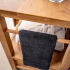 Wolnostojąca szafka łazienkowa z drewna tekowego z dwiema szufladami - Frangipani Viadurini