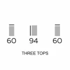 Zaprojektuj meble z drewna z okrągłymi półkami z gresu Made in Italy - Aspide Viadurini