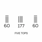 Zaprojektuj meble z drewna z okrągłymi półkami z gresu Made in Italy - Aspide Viadurini