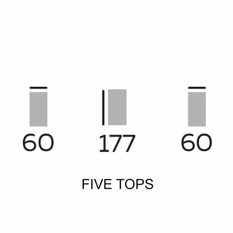 Zaprojektuj meble z drewna z okrągłymi półkami z gresu Made in Italy - Aspide Viadurini