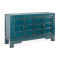 Kredens 4-drzwiowy z niebieskiego drewna wiązowego Design Vintage Homemotion - Konan