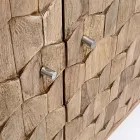 Kredens meblowy z drewna sheesham z 4 drzwiami Homemotion - Fregene Viadurini