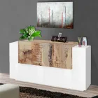 Meble do salonu 2 drzwi i 2 drzwi z drewna 2 wykończenia - Theresse Viadurini