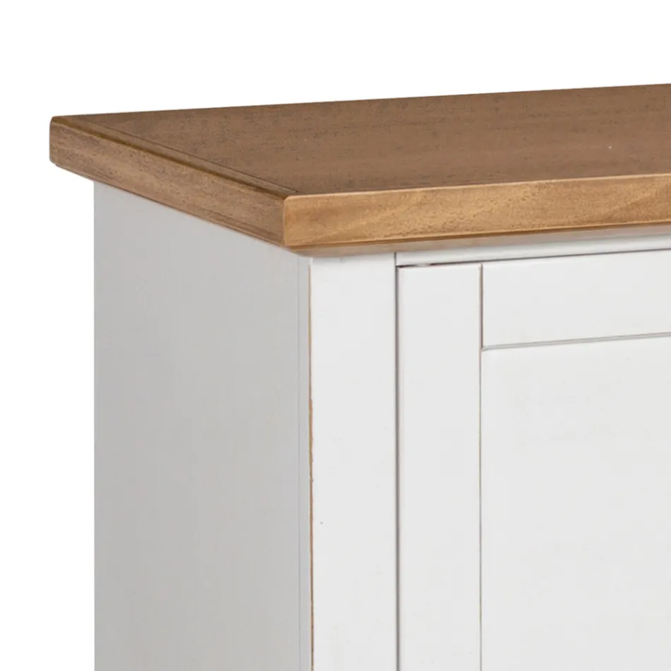 Stolik pod telewizor z 2 drzwiami, 1 szufladą i 1 otwartą przegrodą Wyprodukowano we Włoszech - Forseti Viadurini