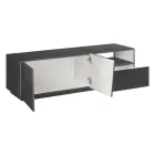 Szafka RTV z 2 drzwiami, szufladą i otwartą przegrodą Made in Italy - Popilio Viadurini