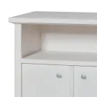 Stolik pod telewizor z otwartą półką i 2 drzwiami Made in Italy - Alpan Viadurini