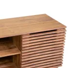 Stojak TV do salonu wykonany z drewna akacjowego - Vortice Viadurini