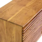 Stojak TV do salonu wykonany z drewna akacjowego - Vortice Viadurini