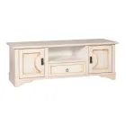 Stolik pod telewizor z fornirowanego drewna z różnymi wykończeniami Made in Italy - Purusha Viadurini