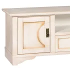 Stolik pod telewizor z fornirowanego drewna z różnymi wykończeniami Made in Italy - Purusha Viadurini