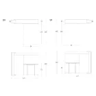 Wielofunkcyjna szafka obrotowa ze stojakiem pod telewizor i zintegrowanym stołem Made in Italy - Illusione Viadurini