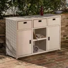 Szafka ogrodowa z ręcznie tkanego polirattanu - Zoltan Viadurini