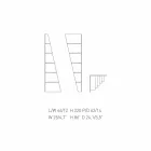 Regał na projekt domu Esquina MDF lakierowany H220cm wykonany we Włoszech Viadurini