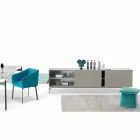 Kredens design My Home Mirage z lakierowanego MDF H71xL210cm wyprodukowanego we Włoszech Viadurini