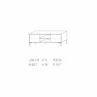 Kredens design My Home Mirage z lakierowanego MDF H71xL210cm wyprodukowanego we Włoszech Viadurini