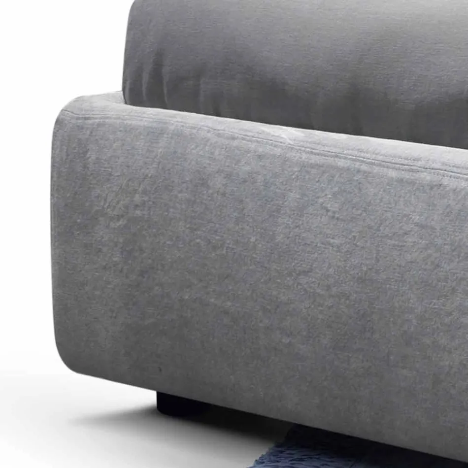 My Home Sleepway tapicerowane podwójne łóżko 180x90cm wykonane we Włoszech Viadurini