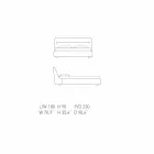 My Home Sleepway tapicerowane podwójne łóżko 180x90cm wykonane we Włoszech Viadurini