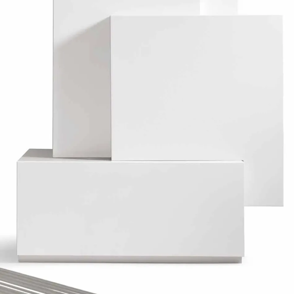 My Home Tetris mobilny salon zaprojektowany w stylu MDF H196cm wykonany we Włoszech Viadurini