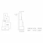 My Home Tetris mobilny salon zaprojektowany w stylu MDF H196cm wykonany we Włoszech Viadurini