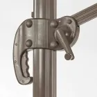 Parasol zewnętrzny 3x3 z tkaniną poliestrową i aluminiowym słupkiem - Texas Viadurini