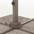 Parasol zewnętrzny 3x3 z tkaniną poliestrową i aluminiowym słupkiem - Texas Viadurini