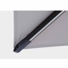 Parasol zewnętrzny 3x3 z szarego poliestru i aluminium w kolorze antracytowym - Coby Viadurini