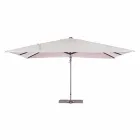 Parasol zewnętrzny 3x4 z poliestrem w kolorze piaskowym - tkanina flamingo Viadurini