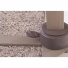 Parasol zewnętrzny 3x4 z poliestrem w kolorze piaskowym - tkanina flamingo Viadurini