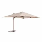 Parasol zewnętrzny 3x4 z poliestrem w kolorze piaskowym - tkanina flamingo Viadurini
