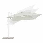 Aluminiowy parasol ogrodowy 3x4 z tkaniną poliestrową - Fasma Viadurini