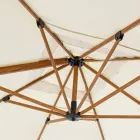 Parasol ogrodowy 3x4m z aluminium i poliestru, Homemotion - Marco Viadurini