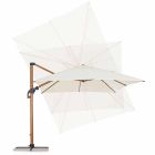 Parasol ogrodowy 3x4m z aluminium i poliestru, Homemotion - Marco Viadurini