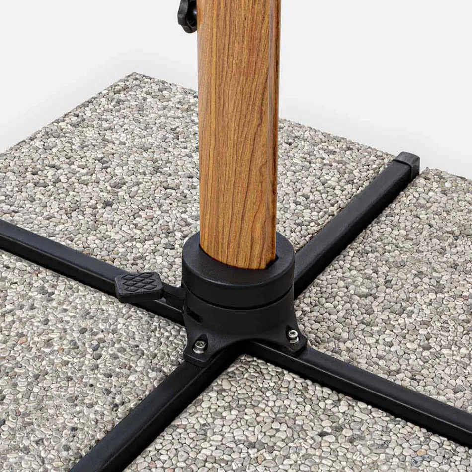 Parasol ogrodowy 3x4m z aluminium i poliestru, Homemotion - Marco Viadurini