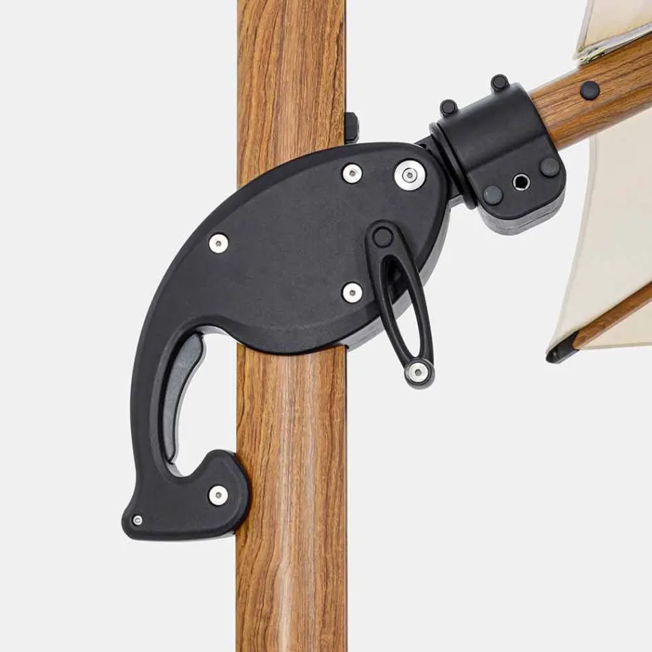 Parasol ogrodowy 3x4m z aluminium i poliestru, Homemotion - Marco Viadurini