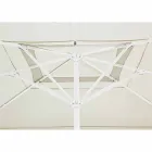 Parasol ogrodowy 4x4 z tkaniną poliestrową i stalową podstawą - Nastio Viadurini