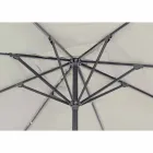 Parasol ogrodowy 4x4 z tkaniną poliestrową i stalową podstawą - Nastio Viadurini