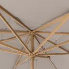 Parasol ogrodowy z płótnem poliestrowym w kolorze gołębim szarym 3x4 m, Homemotion - Lucius Viadurini